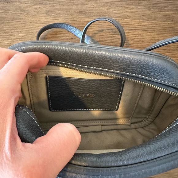 J. Crew Signet Bag in Italian Leather (Deep Pewter) - Picture 2 of 4